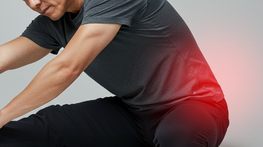 허리 움직임 시 심한 통증