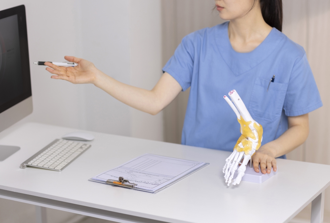 상담하고 있는 모습