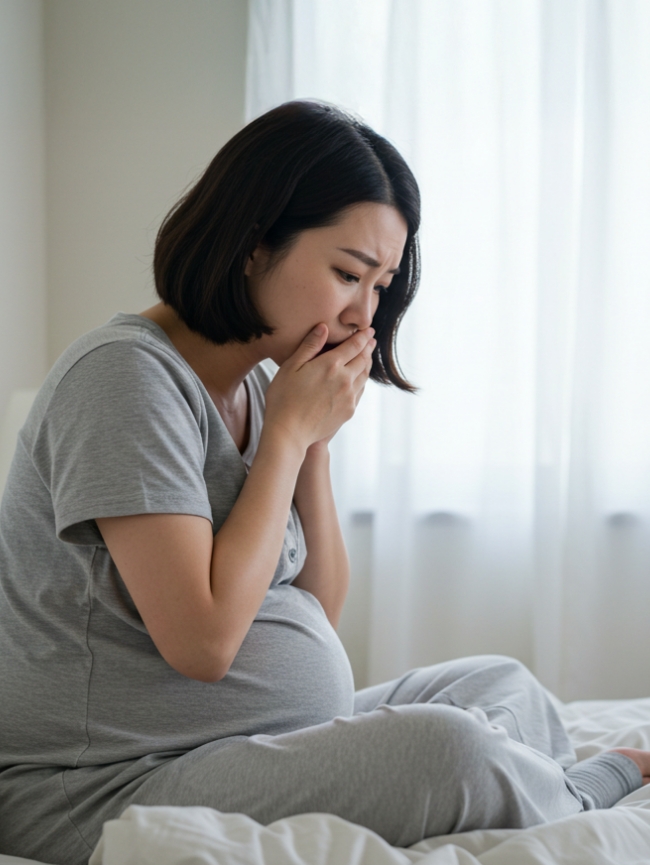 입덧 하는 산모